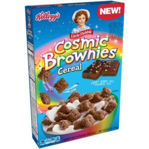 photo of cosmic brownie cereal box