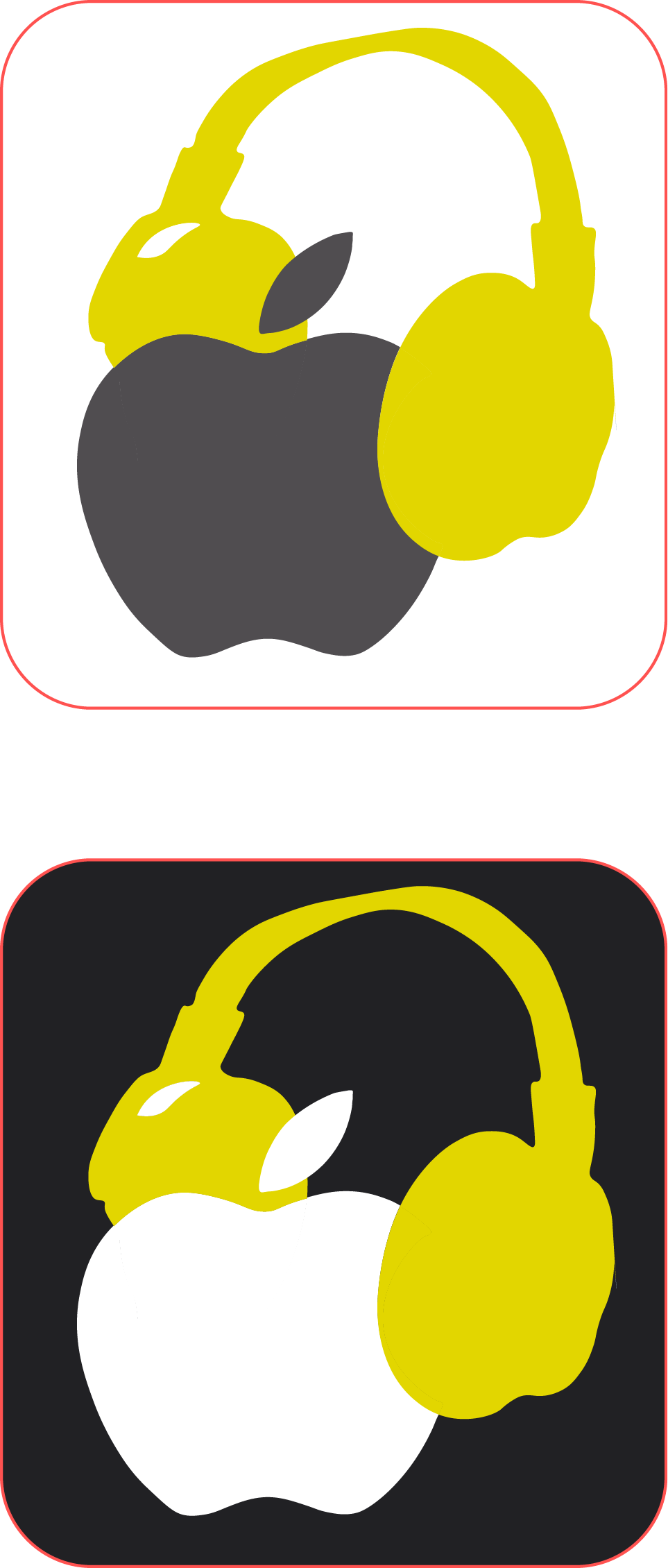 A redesign of Apple Music's logo that I made for JOUR 3380: Introduction to Digital Design.